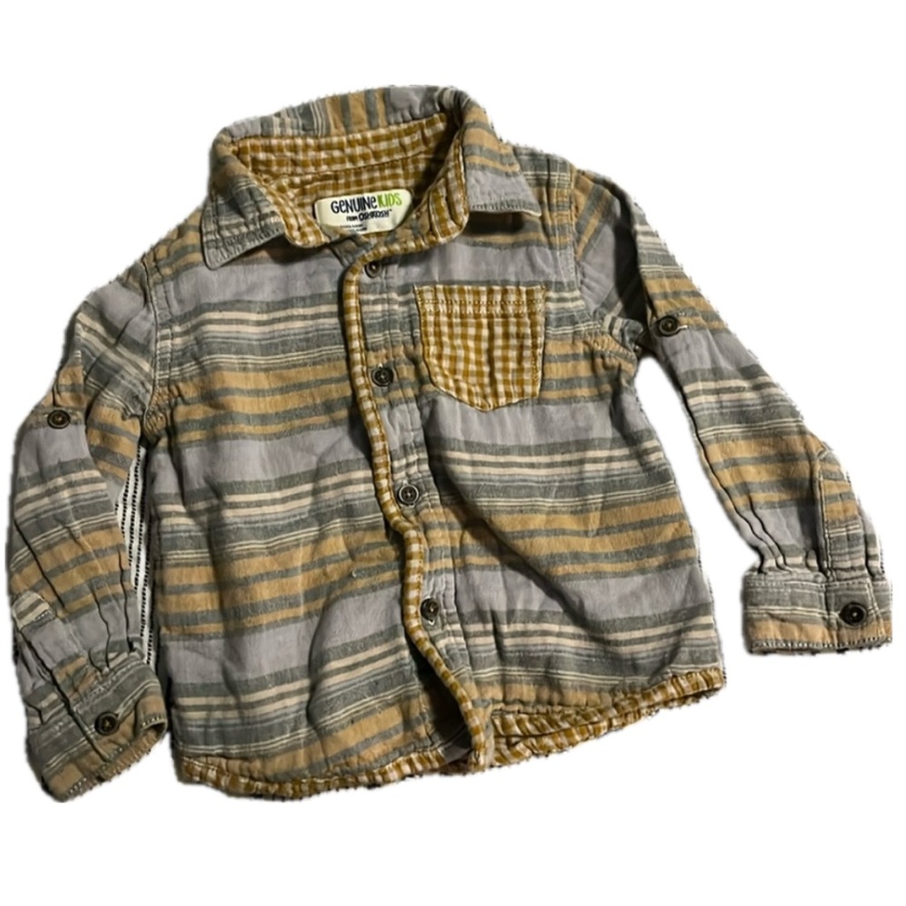 GenuineKids from Oshkosh Dress Button Up Shirt • Size 3T